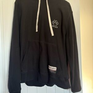 PAWZ Black Men's Sweater with White Accents